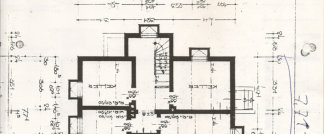 Bauplan Kstriner Weg Hmelerwald 1958